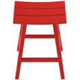 thumbnail image 4 of Florence Outdoor 29" HDPE Plastic Saddle Seat Barstool in Red, 4 of 6