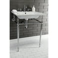 thumbnail image 2 of Fauceture Continental 25" x 22" Ceramic Vanity Top with Rectangular Sink, 8" Faucet Drillings, White, 2 of 11
