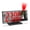 Black/Red, variant on 180 ° Rotatable Projection Alarm Clock, LED Mirror Digital Clock with Temperature, USB Plug-in, Snooze, 12/24H for Bedroom
