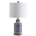 thumbnail image 3 of JONATHAN Y Diana 23.5" Ginger Jar Ceramic/Metal LED Table Lamp, Blue/White, JYL3050A, 3 of 7
