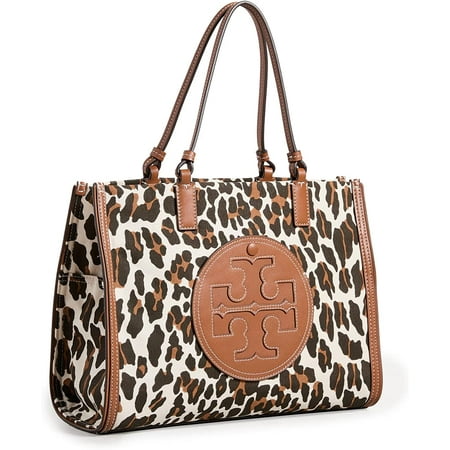 Tory Burch Hb Ella Leopard Canvas Small Tote Reva Leopard OS