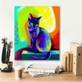 thumbnail image 5 of Epic Graffiti 'Pop Art Black Cat' by Furbaby Affiliates, Canvas Wall Art, 20"x24", 5 of 8