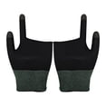 thumbnail image 1 of Gaming Finger Sleeves Anti Sweat Sweatproof Multifunctional Thumbs Finger Gloves Black, 1 of 8