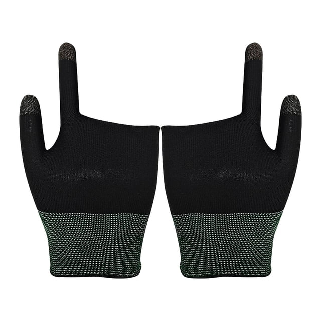 Gaming Finger Sleeves Anti Sweat Sweatproof Multifunctional Thumbs Finger Gloves Black