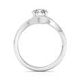 thumbnail image 2 of Kiva Jewel 14K White Gold Plated 1.54 Ct Lab Created Diamond Ring - Round Cut Solitaire Engagement Ring for Women - Charming Proposal Jewelry - Thoughtful Gift for Her - Elegant Stunning Design Ring, 2 of 6