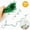 Green-400PCS, variant on Hengbo 1 Roll 656 feet Green Reusable Twist Wire Ties Garden Plant Support Home Office Cable Organization