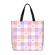 thumbnail image 1 of Easygdp Heart Buffalo Plaid Bolsa Tote para Mujer, Bolso de Hombro para Trabajo, Playa, Viajes, Compras y Supermercado, 1 of 6