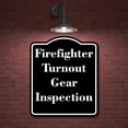 thumbnail image 2 of Firefighter Turnout Gear Inspection BLACK Aluminum Composite Sign 20''x24'', 2 of 9