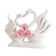 thumbnail image 3 of Figuras de cisnes, decoración de animales, centro de mesa artesanal, colección de esculturas de cerámica, estatuas para dormitorio, escritorio, Rosado Sunnimix estatua del cisne, 3 of 8