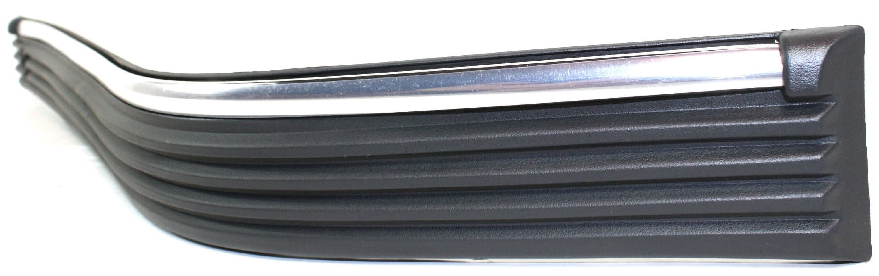 Bumper Trim Compatible With 1988-1998 Chevrolet C1500 GMC Front, Left Driver Black