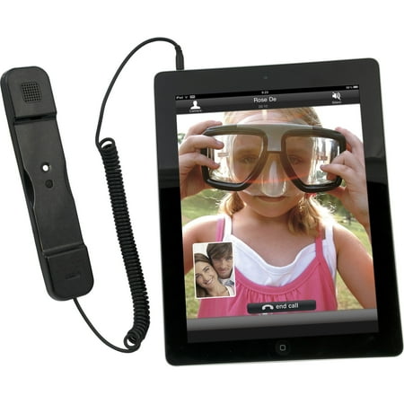 Radiation Safe Telephone Handset for iPad & iPhone (BLACK)