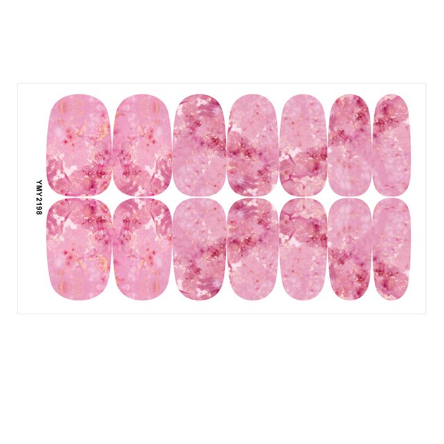 Soidarity Calcomanías para decoración de uñas para niñas, parche envolvente completo autoadhesivo, resistente al agua, hermosa aplicación impresa, Kit Arte de uñas Tipo 2 Soidarity CE012405-02B