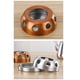 thumbnail image 2 of Yuarrent Calentador de tetera para acampar, repuesto portátil desmontable, recubierto de Color sólido, accesorios de Base para estufa de Picnic al aire Cocina y Comedor Bronce Yuarrent HA079559-02, 2 of 6