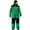 Green, variant on Women's Winter Outdoor One-Piece Ski Suit Cold-Resistant Thicken Warm Windproof Glow-in-the-Dark Hooded Ski Suit
