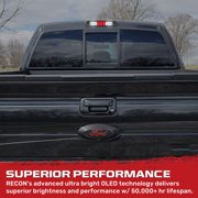 RECON - Fits 2009-2014 F150 Smoked Black LED 3rd Brake Light Kit with White Cargo Lights in Smoked Lens