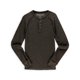thumbnail image 2 of Aeropostale playera henley raglán texturizada para hombre, marrón, extra pequeña Aeropostale henley, 2 of 2