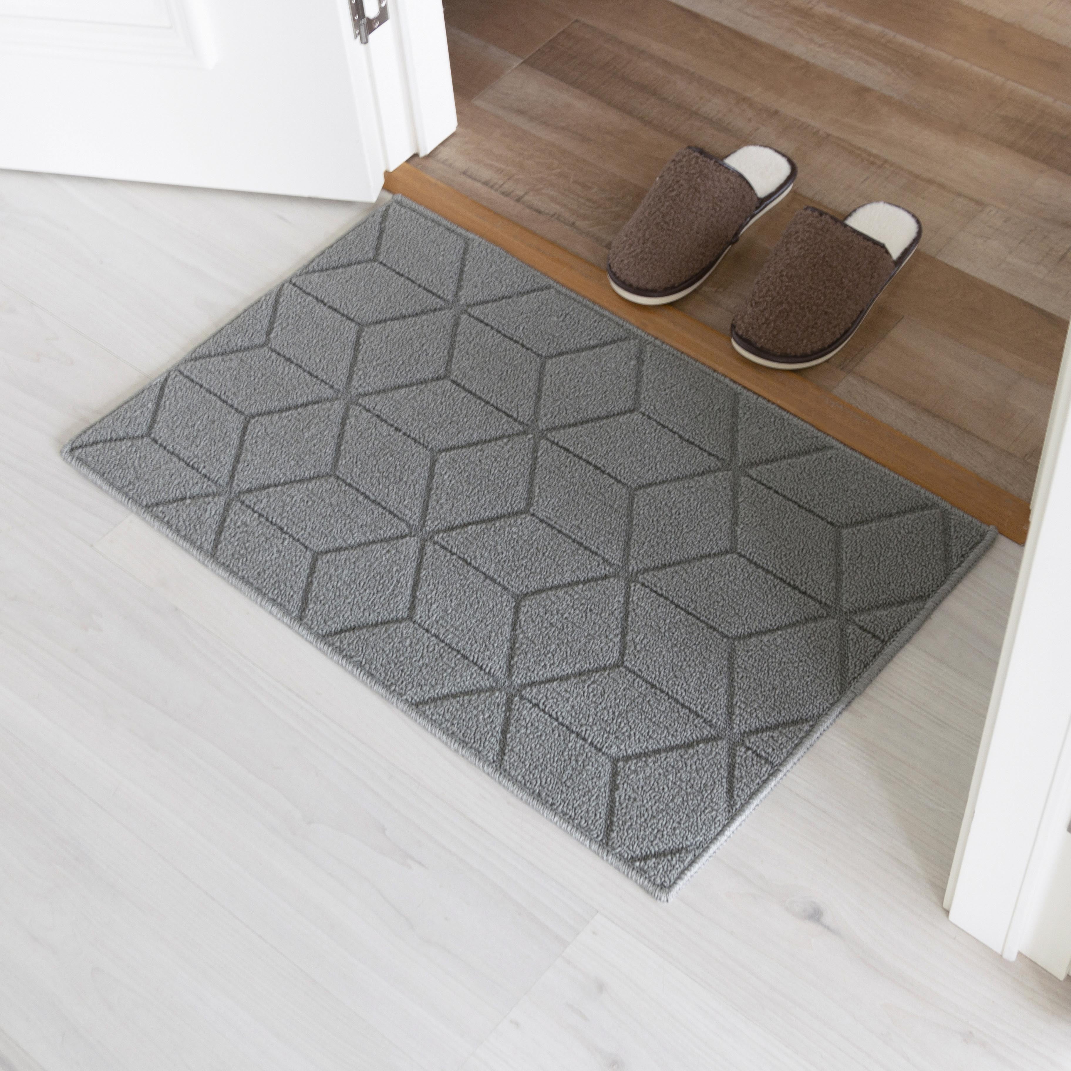 NonSlip Doormat Front Door Carpet, Absorbent Dirt Trapper Floor Mat