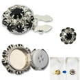 thumbnail image 3 of Buttons Rhinestone Button Covers Buttons for Clothing Detachable Shirt Button Clips Jewelry Accessories for Dress Suit Tux Shirt With Pliers 1pc, 3 of 3