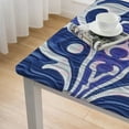 thumbnail image 5 of BANET Rectangle Polyester Tablecloth Printed and Spill Proof Table Cover for Home and Kitchen white, 5 of 8