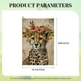 thumbnail image 6 of ONETECH Cheetah Flower Crown Golf Towel Father's Day 24x16in 2PC, 6 of 7