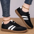 thumbnail image 2 of Sewkxo Women's Fashion Sneakers Comfortable Walking Shoes Casual Lace-Up Non Slip Sneakers,Black 41, 2 of 4