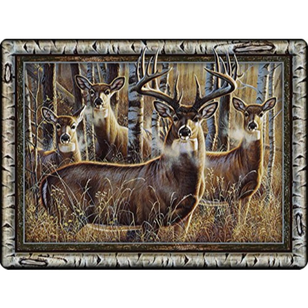 BUCK DEER TEMPERED GLASS CUTTING BOARD 16x12 Wildlife NEW White Tailed Mule Elk 