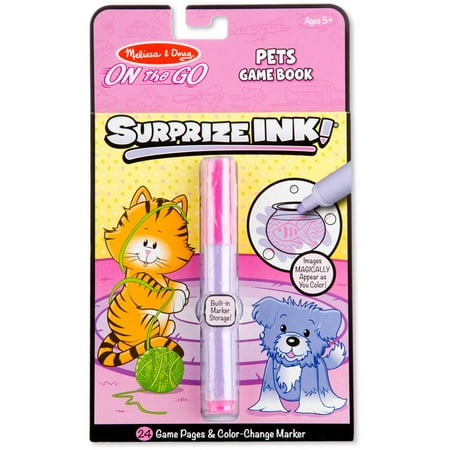 Melissa & Doug On the Go Surprize Ink! Activity Book - Pets (24 Pages)