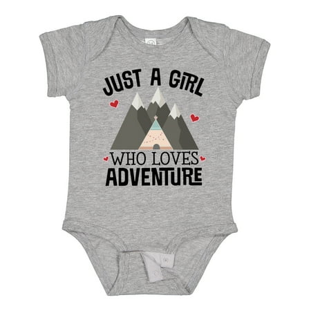 

Inktastic Just a Girl Who Loves Adventure Gift Baby Girl Bodysuit