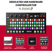 Akai AKAI Professional Fire (Controller Only) - USB MIDI Controller for FL Studio with 64 pad RGB Clip / Drum Pad Matrix