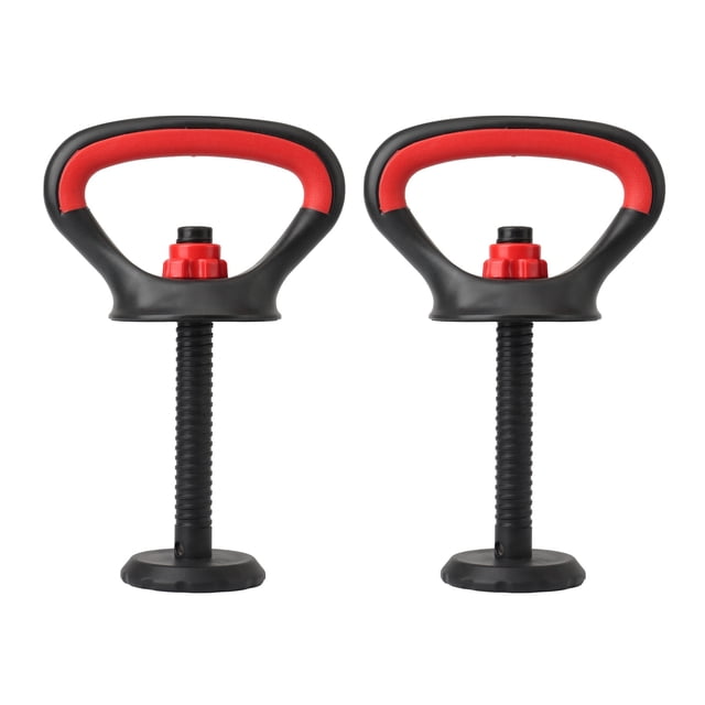 2X Manejar de Kettlebell Ajustable para Platos Pesos, Empuñadura de Kettlebell Multifuncional