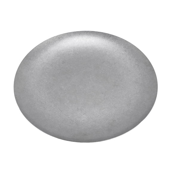LAZIOEGR 304 Stainless Steel Vintage‑Distressed Dessert Plate – 7.5” Round, Shallow, Industrial‑Style Serving Dish for Café, Home, and Gift