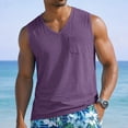 thumbnail image 2 of Men's Workout Tank Tops V Neck Sleeveless Shirts Quick Dry Athletic Gym Muscle T Shirt Lightweight Soft Tee, S, 2 of 8