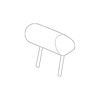 Genuine OE Jaguar Headrest, Outer - C2D4859YEX