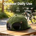 thumbnail image 4 of Men's Korean-Style Pilot Baseball Cap - Vintage Aviator Hat with Glasses-Ready Design, Curved Brim, Casual Outdoor Sun Hat for Spring & Summer Green, 4 of 6