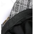 thumbnail image 4 of CoCopeaunts Women Newsboy Hats Plaid Tweed Baker Boy Fiddler Cap Beret Cap with Chain Cabbie Paperboy Sailor Hat, 4 of 5