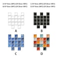 thumbnail image 4 of Wosthever 10 piezas mosaico adhesivo para pared hogar cocina baño autoadhesivo azulejo adhesivo azulejos decoraciones negro 10*10*20 piezas Decoración del hogar Negro 10*10*20 piezas Wosthever HA064277-02, 4 of 6