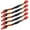 Red, variant on Zecic 5 Pieces PC CPU Fan Speed Reduce Slow Down Wire 3 Pin Fan Noise Resistor Cable Male to Female Connector 12CM/4.72in