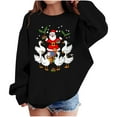 thumbnail image 1 of Birdeem Chandail à Capuchon de Noël pour Enfants, Manches Longues Imprimés Décontracté Ample Doublé Polaire Chaud Col Rond Tenue, 1 of 4
