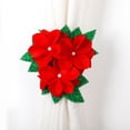 thumbnail image 1 of Cortina de Navidad - Tieback de cortina - Cierre de hebilla - Decoración aleatoria de ventanas Rojo Verde RV011031-00324SDJ, 1 of 4