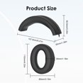 thumbnail image 2 of Yucurem Silicone Earpads Head Beam Protective Cover for Soundcore Life Q20i(black), 2 of 10