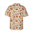 thumbnail image 3 of Daiia Thanksgiving with Food Hawaiian Shirt for Men Gentle Cotton Regular Short Sleeve Casual-Large, 3 of 9