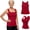 Red, variant on LMSOBT Tank Tops With Built In Bras Comfort Support Sewn In Bra Tank Tops for Women Plus Size Shelf Bra Tanktop for Senior