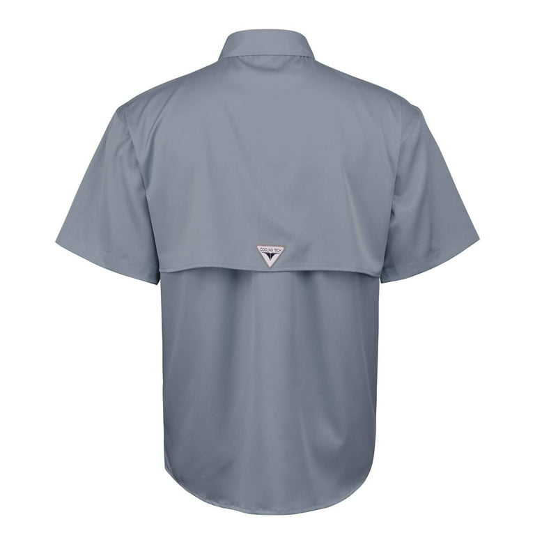 Alimens & Gentle Mens Short Sleeve Fishing Shirt UPF 40+ Sun Protection Breathable Shirts, Men's, Size: 2XL, Gray
