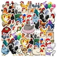 thumbnail image 3 of 35pcs Funny Chicken Stickers Farm Animal Stickers DIY Stickers for Laptop Suitcase Phone, 3 of 9