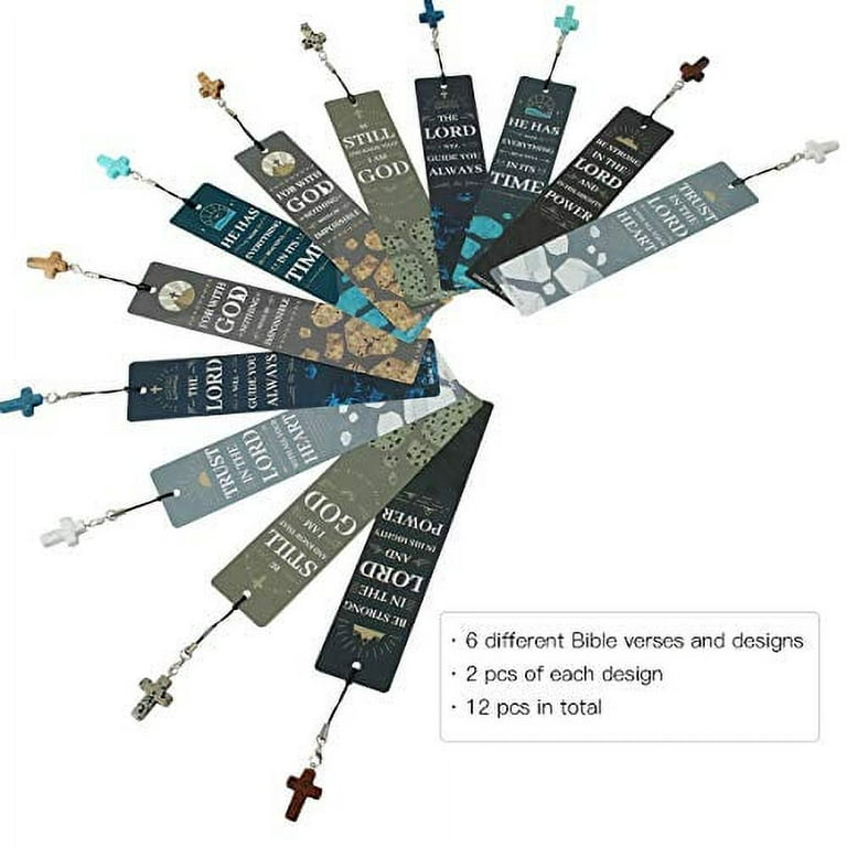 WIRESTER Set 2pcs Rectangle Metal Bookmarks With Light Gold Tassels for  Book Lovers, Page Markers for Students Teachers Reading - Christian Quotes  Proverbs 3:5-6 & Christian Quotes Romans 12:12 
