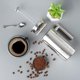 thumbnail image 4 of Cafetera de prensa francesa de acero inoxidable, 27 Oz, 800 ml, prensa de café con aislamiento metálico de doble pared y cafetera para té, fácil de limpiar y fácil, 4 of 5