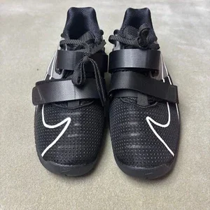 Nike Romaleos 4 'Black White' Weightlifting Shoes Men's Size 9.5 Nike Romaleos 4 'Black White' Weightlifting Shoes Men's Size 9.5
