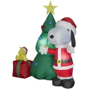 Airblown Inflatable Snoopy Santa with Tree Scene