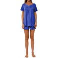 thumbnail image 6 of Hibeli Womens Summer Pajama Sets 2 Piece Cozy Short Sleeve Lounge Soft Sleepwear Set, 6 of 6