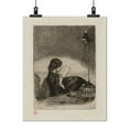 thumbnail image 2 of Print: Reading By Lamplight, 1859, 2 of 4